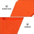 thumbnail image 3 of FONDOTIN 2Pcs Adjustable Orange Captains Armbands for Football Sports Use Lightweight Design, 3 of 6