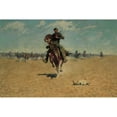 thumbnail image 2 of Remington, Frederic 24x17 Black Modern Framed Museum Art Print Titled - Cutting out Pony Herds, 2 of 4
