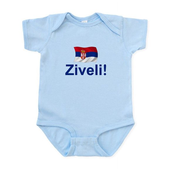 CafePress - Serbia Ziveli Infant Bodysuit - Baby Light Bodysuit, Size Newborn - 24 Months