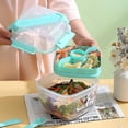 thumbnail image 2 of Contenedor de almacenamiento de alimentos reutilizable BRI para ensaladas, 2 of 5