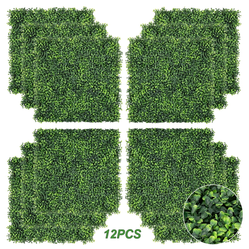 Backyard and Decor Indoor Suitable for Outdoor Fence VINGLI 6 PCS 20x 20 Artificial Boxwood Panels Privacy Screen UV Protected Topiary Plant Wall Hedge Mat Garden 