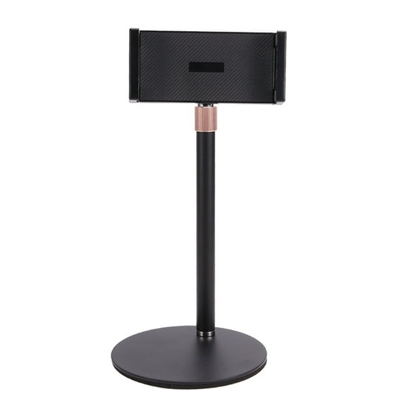 Adjustable Monitor Stand Portable Tablet Holder Up to 25Cm Standing Tablet Bracket Desk Mount Black