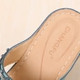 thumbnail image 6 of Anuirheih Slip on Sandals Women,Women Summer Slip-On Wedges Beach Open Toe Breathable Sandals Embroidery Shoes(Green), 6 of 9