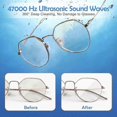 thumbnail image 5 of Ultrasonic Cleaner, Ultrasonic Jewelry Glasses Ring Cleaner Machine for Eyeglasses, Silver, Rings, Retainers, Dentures, 5 of 5