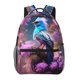 thumbnail image 1 of Disketp Beautiful Flower Blue Bird Mochila Estampada para Hombre y Mujer – Mochila Ligera Clásica con Múltiples Bolsillos para Universidad, Trabajo y Viajes-One Size, 1 of 5