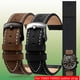 thumbnail image 2 of Correa de reloj para reloj Timex de piel de vaca para hombre, serie T49905, T49963 y T49953, correa de reloj para hombre de piel de vaca, no lisa, color marrón, 20 mm, 2 of 5