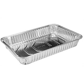 Aluminum Pans 9x13 Disposable Foil Baking Pans (100 Pack) - Half Size –  Stock Your Home