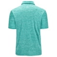 thumbnail image 3 of Geeksport Men's Polo Shirts Solid Color Short Sleeve Casual Shirts for Men Classic Polo Shirts Casual Business Polo Shirts for Men Green L, 3 of 9