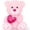 Heart-Pink, variant on MaoGoLan 11'' Teddy Bear Stuffed Animal Cute Bear with Heart Plush Toy
