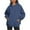 Dark Blue, variant on Hoodies for Women Oversized Solid Color Long Sleeve Fleece Sweatshirt Trendy Pullover Sweaters with Pockets