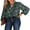 Green, variant on SHEWIN Plus Size Tops for Women Casual Boho Flroal Printed V Neck Chiffon Blouses Puff Long Sleeve T Shirts Yellow 2XL
