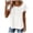 White, variant on Womens Cotton Linen Short Sleeve Shirts Crew Neck Button Down Pleated Tops Flowy Casual Boho T-Shirt Beach Vacation Summer Outfits
