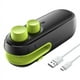 thumbnail image 1 of Mini sellador de bolsas, resellador de bolsas de plástico portátil recargable, máquina de sellado de bolsas al vacío portátil, negro y verde, 1 of 7