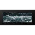 thumbnail image 2 of Phillip, Jamie 14x7 Black Modern Framed Museum Art Print Titled - Aqua Waves, 2 of 5