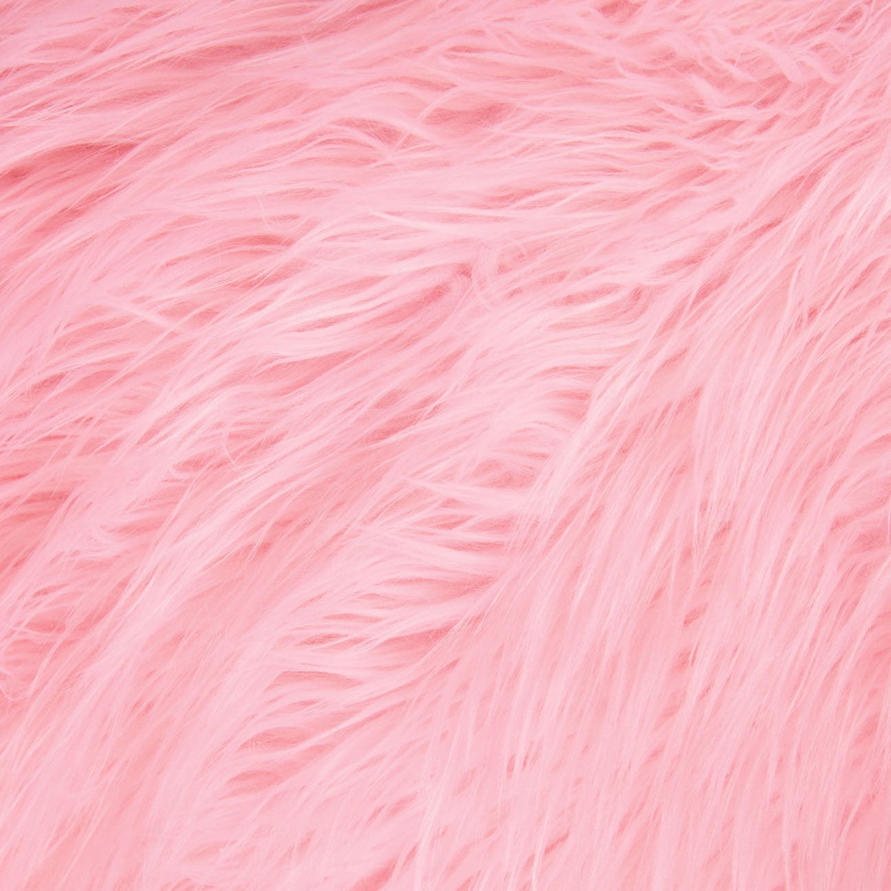 FabricLA Shaggy Faux Fake Fur Fabric Half Yard (Baby Pink) Walmart