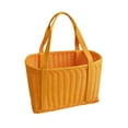 thumbnail image 4 of Cesta tejida perfecl con asas Naranja L, 4 of 8