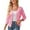 Pink, variant on Women's 3/4 Sleeve Cropped Cardigan, 2025 Lightweight Crochet Shrugs Button up Knit Sweater Coat Tops Plus Size Short Sleeve Cardigan Green L