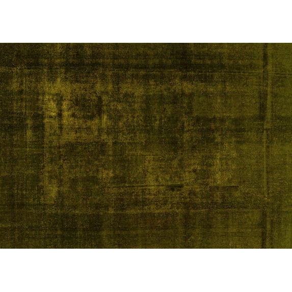 Ahgly Company Machine Washable Indoor Rectangle Persian Yellow Bohemian Area Rugs, 6' x 9'