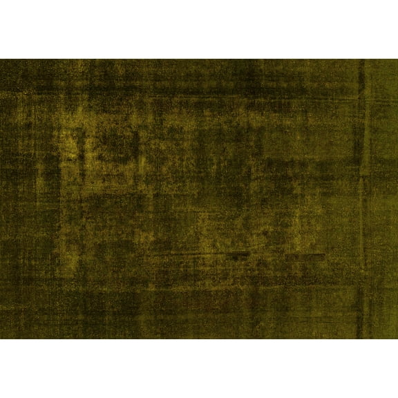 Ahgly Company Machine Washable Indoor Rectangle Persian Yellow Bohemian Area Rugs, 5' x 7'