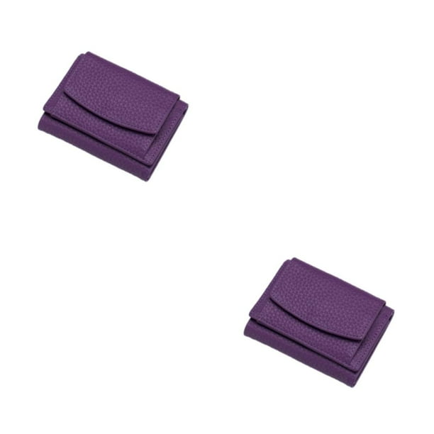 Minnieouse Cartera elegante para mujer en color favorito - Para regalar Carteras de mujer Ideal para regalos Disponible en muchos colores Púrpura Púrpura 2Conjunto