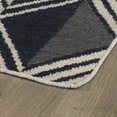 thumbnail image 2 of kaleen nomad diamond geometric reversible wool rug, 2 of 2