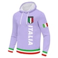 thumbnail image 4 of Valora Men Sweatshirt Men's Hoodies And Sweatshirts Italian Print Letter Graphic Hoodie For Men Stylish Pullover Sweatshirt Casual Wear Comfort Outwear Purple 4XL, 4 of 4