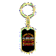 thumbnail image 4 of I Will Give You Rest Matthew 11:28 Stainless Steel or 18k Gold Premium Swivel Dog Tag Keychain, 4 of 10