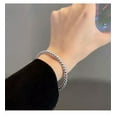 thumbnail image 5 of HOOUN Silver Cross Cuff Bracelet Men Adjustable Stainless Steel Bangle Jewelry Hot-#14, 5 of 6