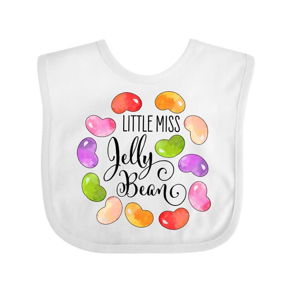 Inktastic Little Miss Jelly Bean Boys or Girls Baby Bib