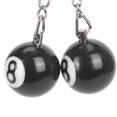 thumbnail image 2 of 6X Billiard Ball Key Chain Key Ring Happy No. 8, 2 of 7