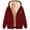 Wine, variant on BiZtdJrK Women's Casual Full Zip Up Hoodies Fall Winter Warm Fleece Lined Hooded Sweatshirt Fashion Heart Printed Sherpa Jacket Coat with Pockets Lightning Sale Red M