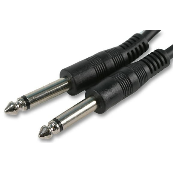 PRO SIGNAL - 6.35mm (1/4") Mono Jack to Jack Plug Lead, 6m Black