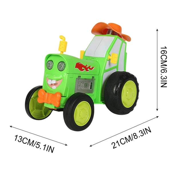 Coche de Control Remoto, Loco Salto Stunt Car con Control Remoto Inalámbrico, 360 Grados de Rodaje, Coche de Juguete de Baile de Música Ligera, Coche Rc Alimentado Por Batería Recargable para Niños Y