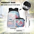 thumbnail image 4 of KUIFORTI Cute Axolotl School Bag with Lunch Bag, 4 Piece Kids Backpack Set for Teens Elementary Middle School, Boys Girls Bookbag with Pencil Pouch School Essentials Gifts, 4 of 7