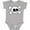 AC-Heather Grey, variant on Fun Skull And Crossbones Boys or Girls Baby Bodysuit