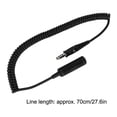 thumbnail image 1 of Cable de Extensión parauriculares de helicóptero Militar, Bobina original U-92A/U a U-174/U, ABS, Negro, 70 cm, 82 g, Enchufe de Canal Único U-174 Con Lista de Paquetes, para, 1 of 7