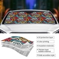 thumbnail image 4 of Kdxio Geometry Print Front Windshield Sun Shade,Folding Auto Sunshade for Car Truck SUV-Medium, 4 of 7