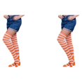 thumbnail image 2 of Medias Pantimedias Qarigey Calcetines Altos Divertidos Iris Pierna Muslo Accesorios De Juego De Rol, 2 of 6