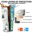 thumbnail image 7 of 30oz Blue and Gold Christmas Tree Pattern Tumblers Stainless Steel Tumbler with Lid and Straw,Vacuum Insulated Double Wall Travel Tumbler Cups Mug with Cleaning Brush for Coffee,Tea, 7 of 7