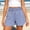 Blue-womens pajama shorts, variant on Women's Gingham Ruffle Boxer Shorts Casual Summer Lounge Sleep Pajama Shorts with Pockets Red
