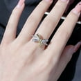 thumbnail image 2 of New Index Finger Ring French Bow Ring Gold-plated Retro High-end Light Luxury, 2 of 3