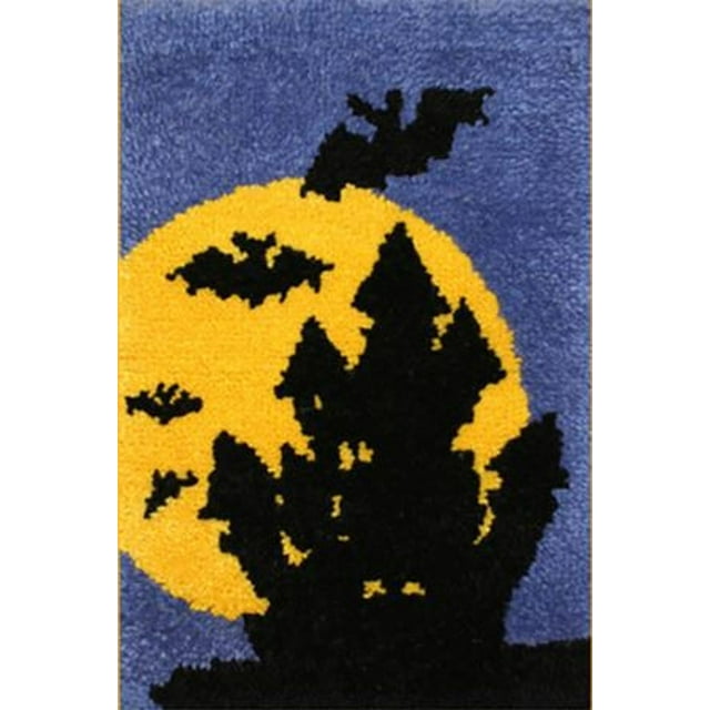 Rug Making Latch Hooking Kit | Halloween (60x90cm printed canvas)