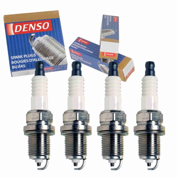 4 pc DENSO Standard Spark Plugs compatible with Honda Accord 2.2L 2.3L L4 1990-2002