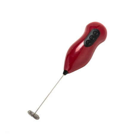 

2Pcs Electric Egg Beater Whisk Mixer Milk Egg Color Beater Random Stirrer Mini Frother Coffee Foamer wine red