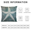 thumbnail image 6 of Nawypu Nautical Starfish Throw Pillow Covers Vintage Star Blue Sea Beachy Coastal Cushion Cover for Bedroom Living Room Sofa Set of 2 Decorative Pillowscase Square Pillowcase, 6 of 6