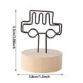 thumbnail image 3 of Car Shape Photo Card Holder - Wooden & Resin Material, Cute Design, for Home Decoration, Weddings & Parties, 3 of 8