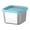 blue, variant on Stainless Steel Food Storage Containers, 180ML Airtight Leakproof Square Meal Prep Containers, Multi-Use Seasoning Box, Snack Container with Lids for Kitchen Refrigerator Storage