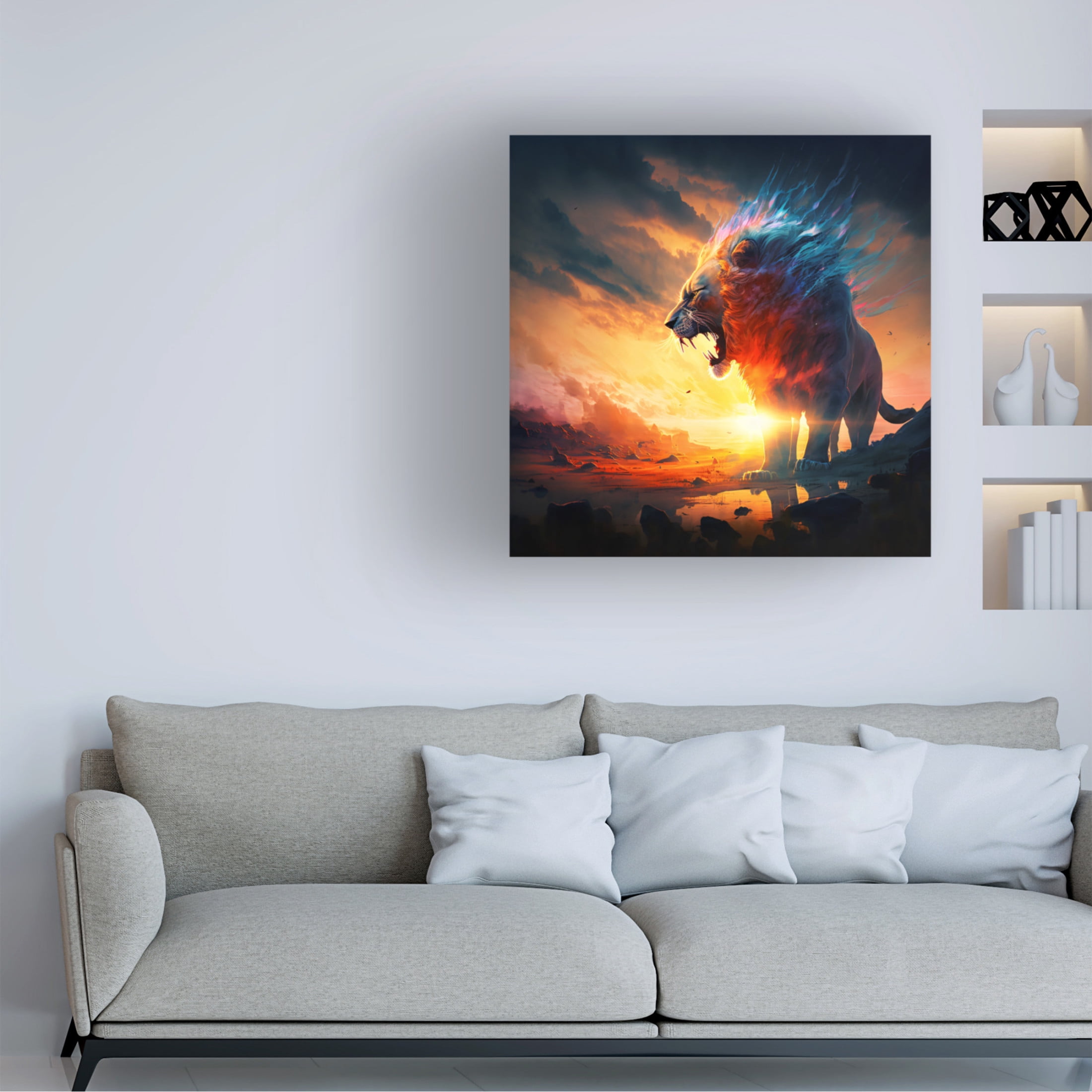 Canvas Wall Art - Ray Heere 'Desert Of Dreams 3' Wall Art for Living Room, Bedroom, or Office Décor by Trademark Fine Art - 14 x 14 Inches
