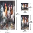 thumbnail image 3 of Coolnut Colorful Rooster Bathroom Towel Set Absorbent Soft 3-Piece Bath Towel Hand Towel Washcloth Decorative Towels for Bathroom Gym Hotel Beach Swimming Pool Washcloth Gift, 3 of 7