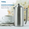 thumbnail image 4 of Frieling 17-Ounce Double-Walled Stainless Steel French Press – Brushed Finish, Durable Coffee Maker, 4 of 9